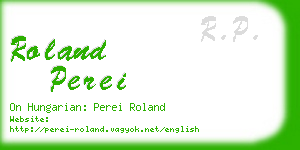 roland perei business card